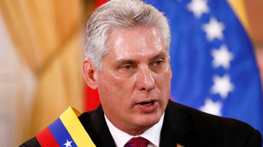 Chủ tịch Cuba Díaz-Canel sắp phát biểu trên phát thanh và truyền hình quốc gia